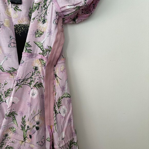 SUMMER SALE! Disney Rapunzel Purple Puff Sleeve Dress w/ Side Zipper – M (NWT) - Picture 5 of 5